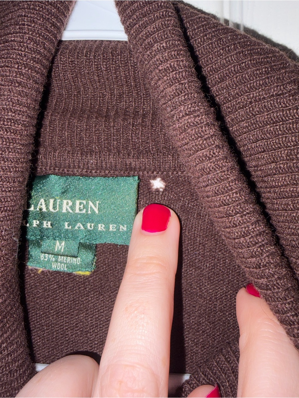 Ralph Lauren-Inspired Brown Turtleneck Sweater with Golden Retriever Motif - Picture 4 of 6